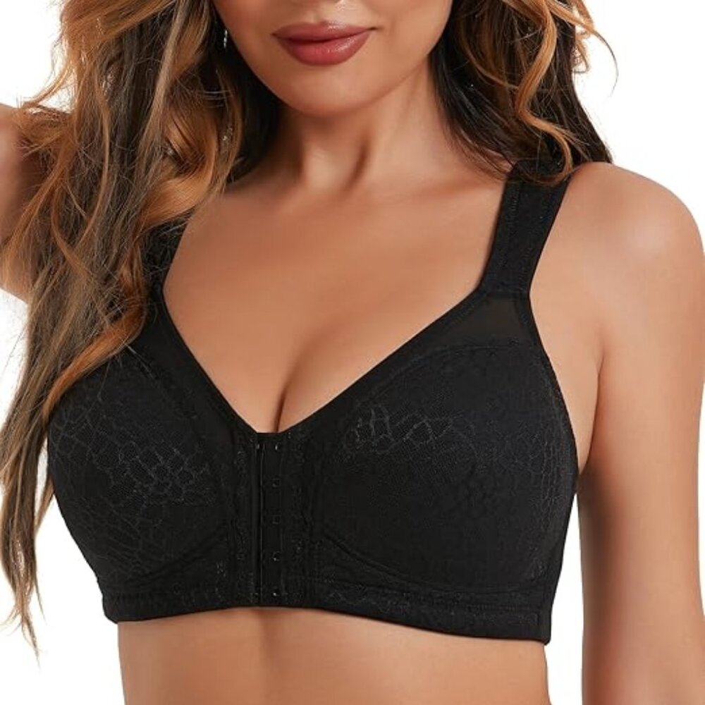 NWT Front Closure Full Coverage Back Support Posture Bra